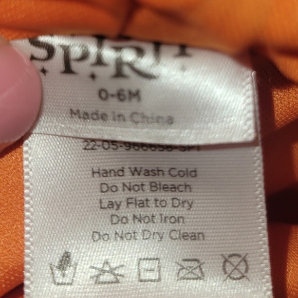 Spirit Halloween Baby Pumpkin Hooded Bunting Costume - Picture 3 of 3